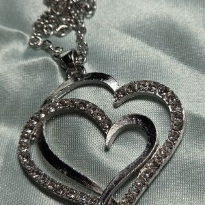 Elegant Silver Heart Pendant Necklace